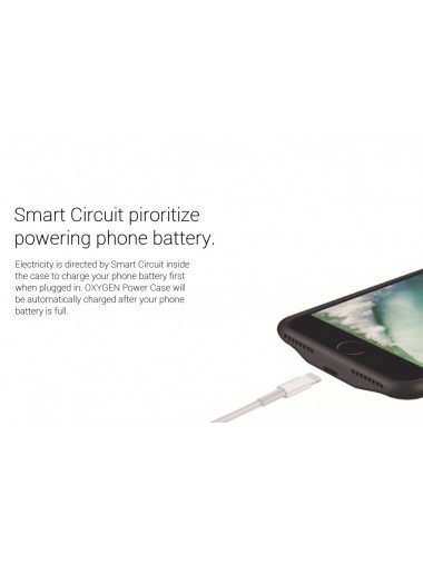 【革命性設計】OXYGEN 超薄充電手機保護殼 - 4.7" 玫瑰金色 (iPhone 5s - 8適用)